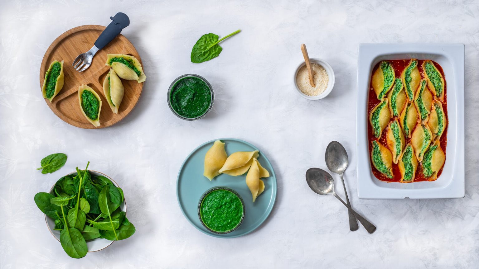 Conchiglioni épinards et ricotta (pour bébé et toute la famille ...