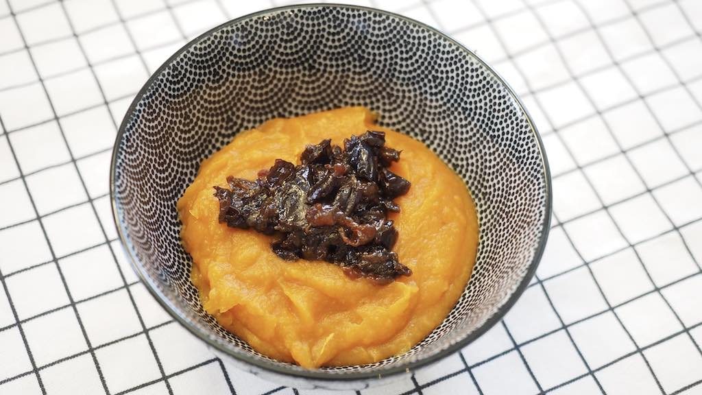 purée de patate douce aux pruneaux