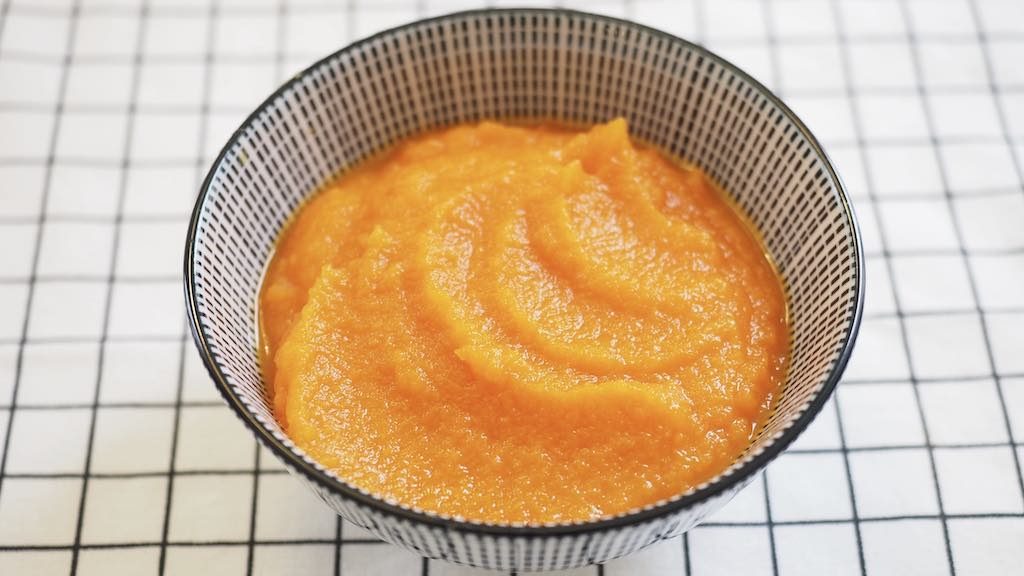 purée de carottes pour bébé