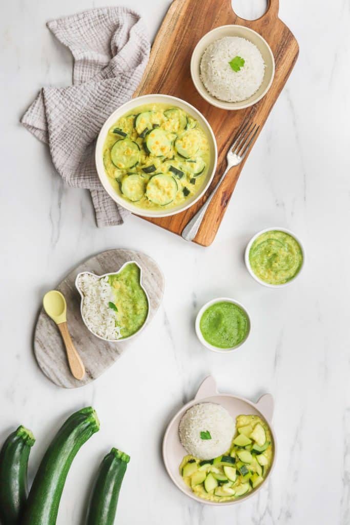 Curry de courgettes au lait de coco (pour bébé et toute la famille ...
