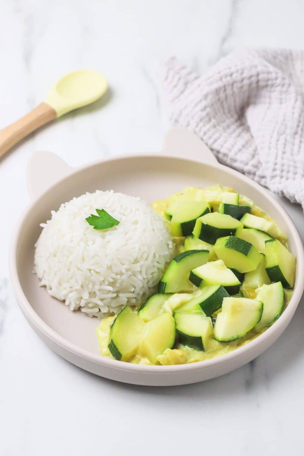 Curry de courgettes au lait de coco (pour bébé et toute la famille ...