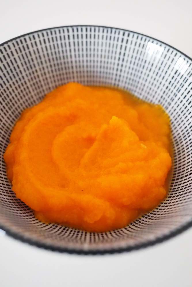 purée de carottes pour bébé