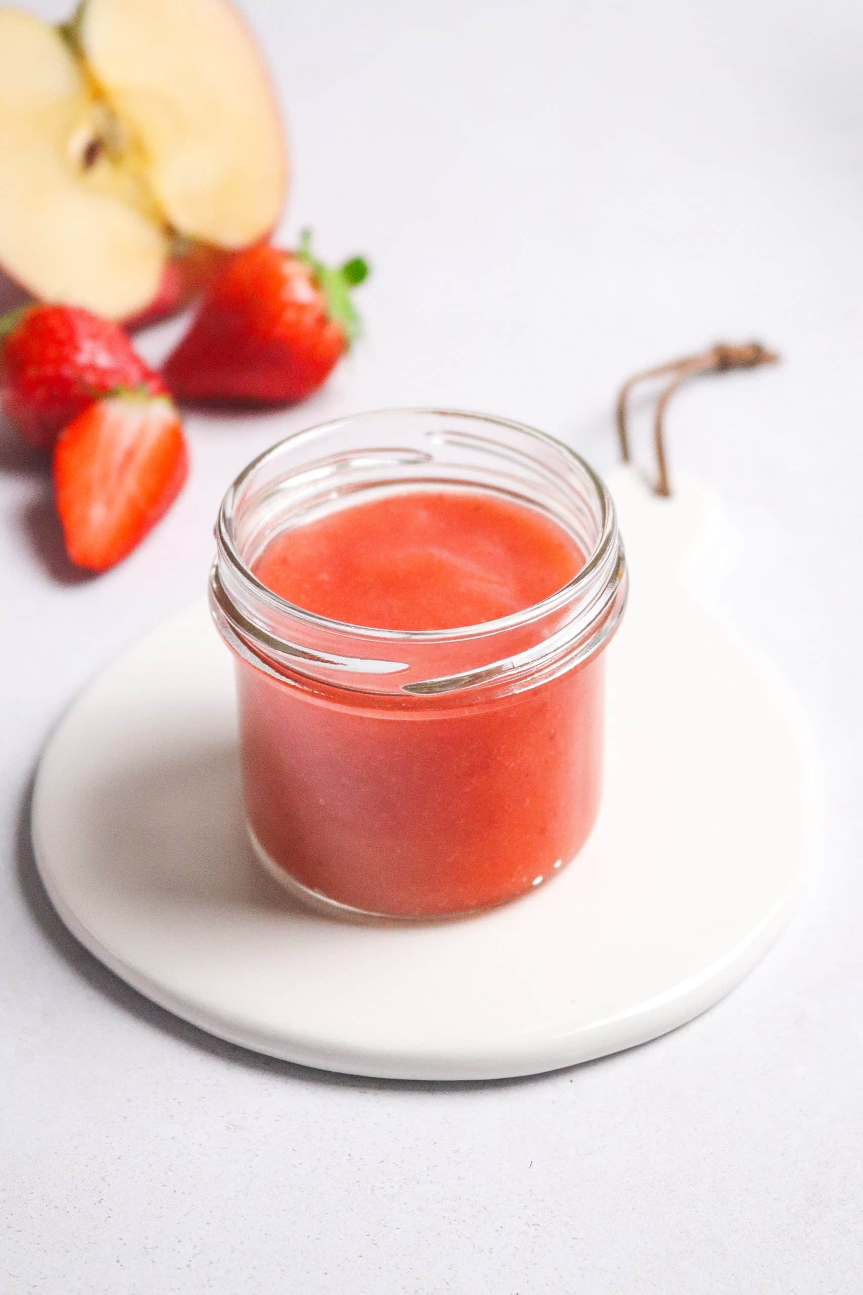 Compote pomme fraise