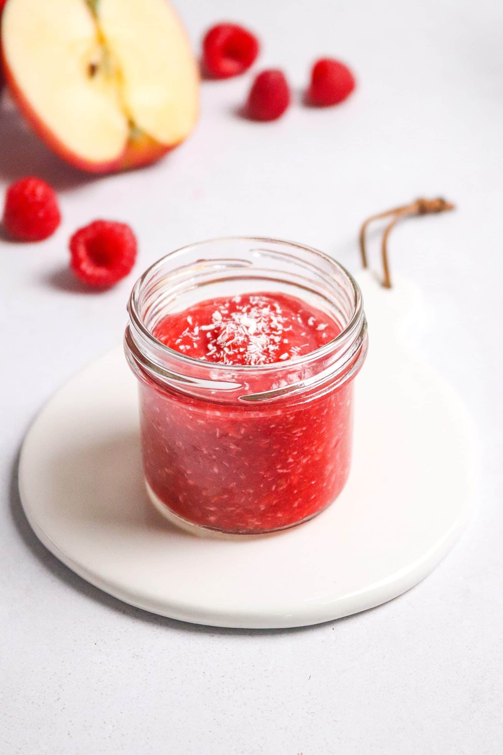 Compote de framboise coco