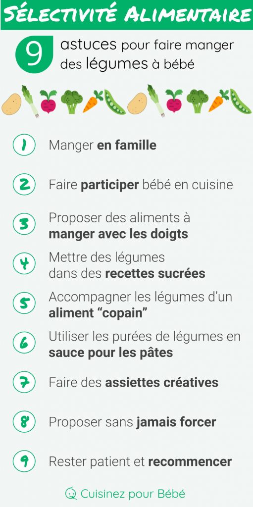 Sélectivité alimentaire (néophobie) _ astuces pour faire manger bébé