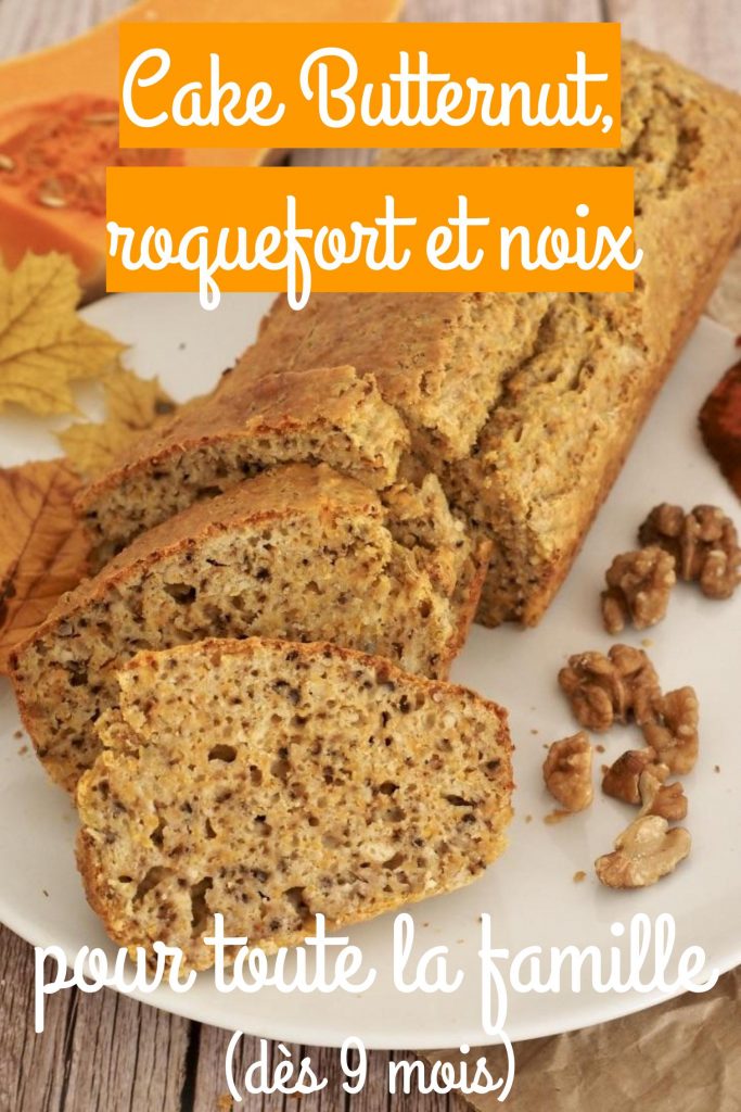 Cake butternut, roquefort et noix