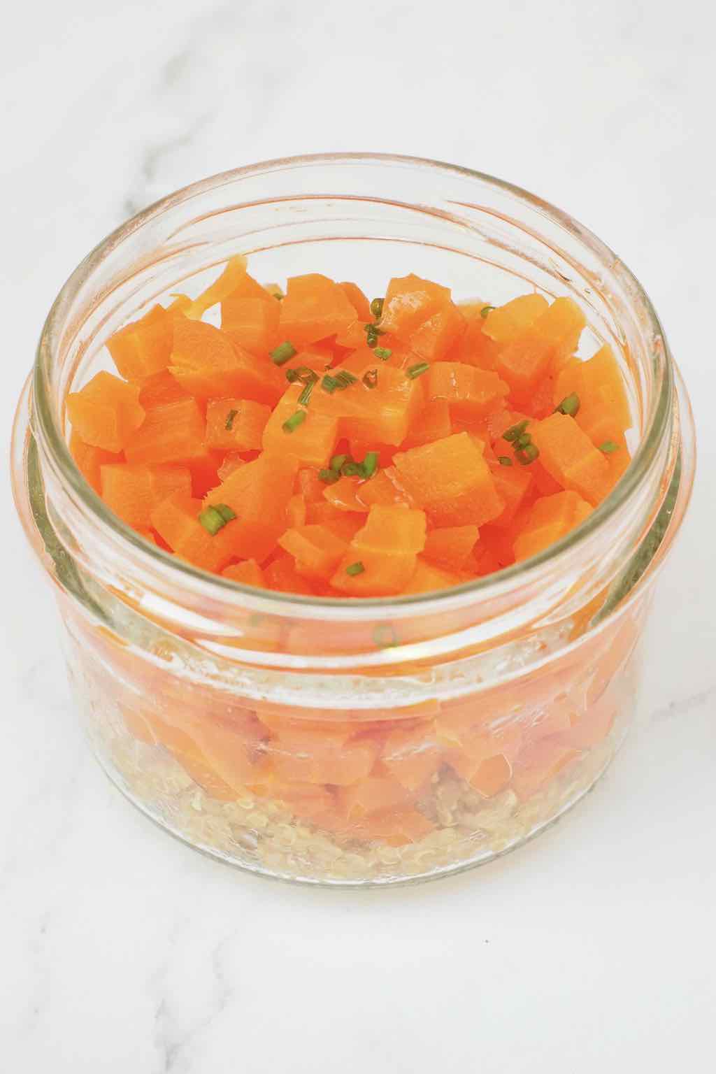 Quinoa et carottes aux herbes