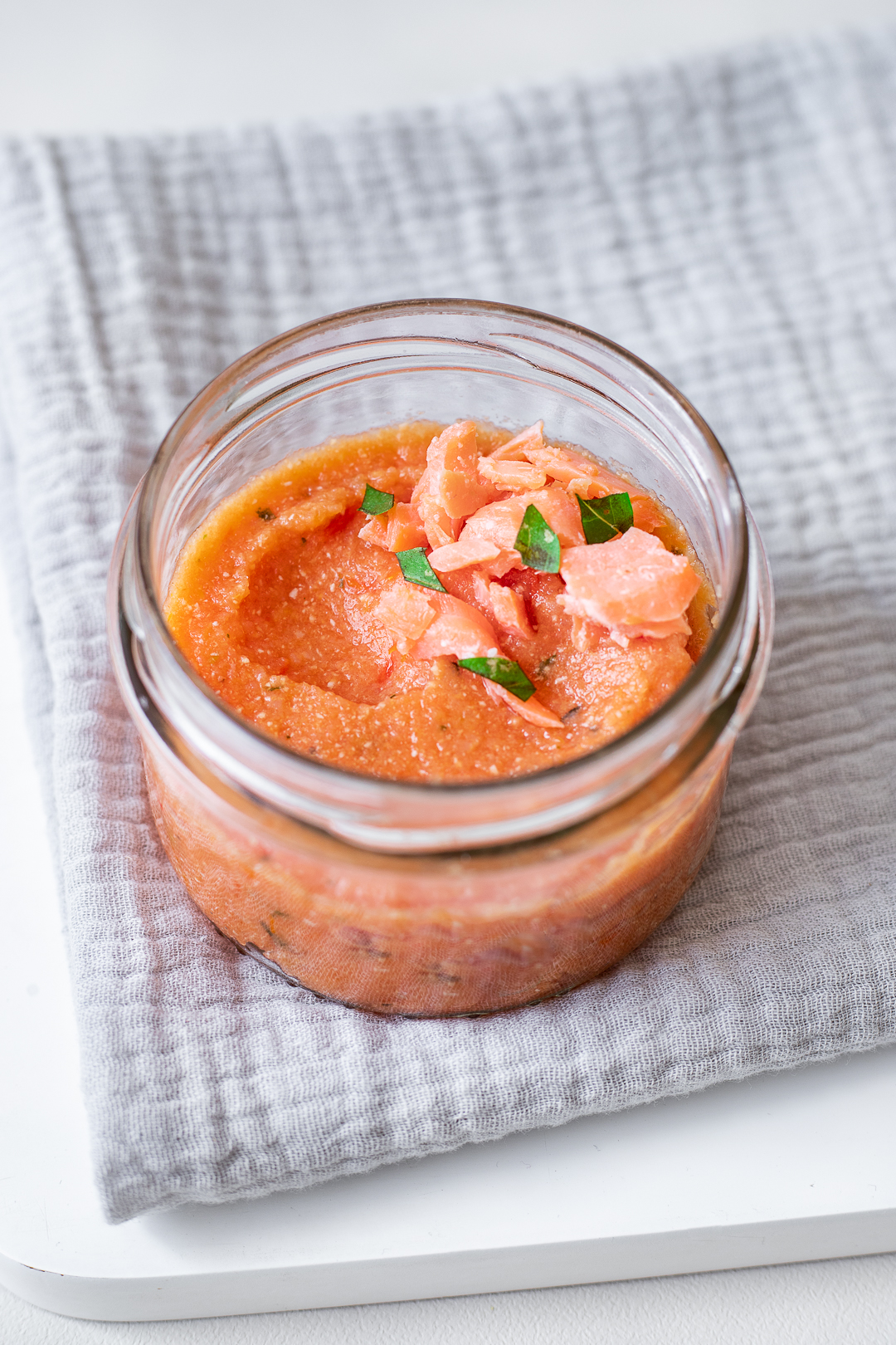 Puree De Tomates Mozza Et Saumon Cuisinez Pour Bebe