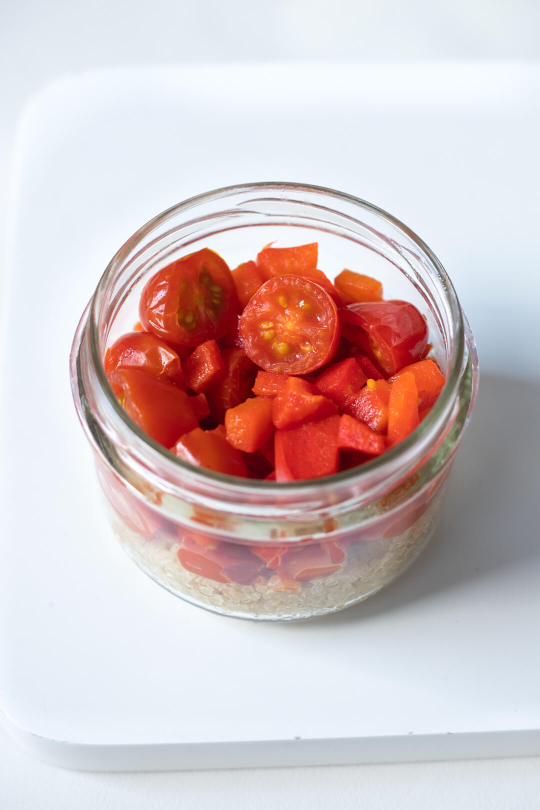 Quinoa aux poivrons et tomates cerises