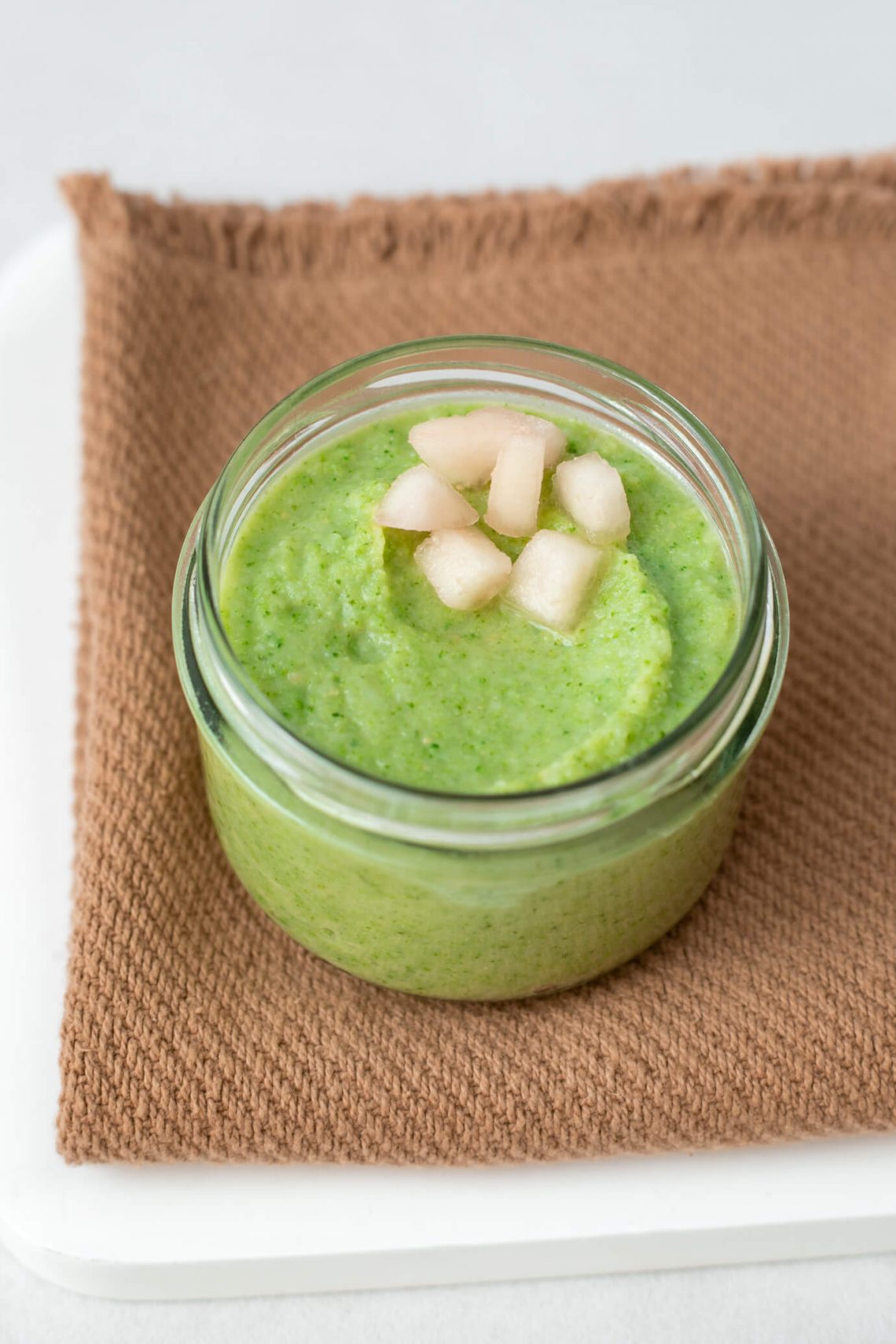 Purée fine de brocolis à la poire Cuisinez pour bébé