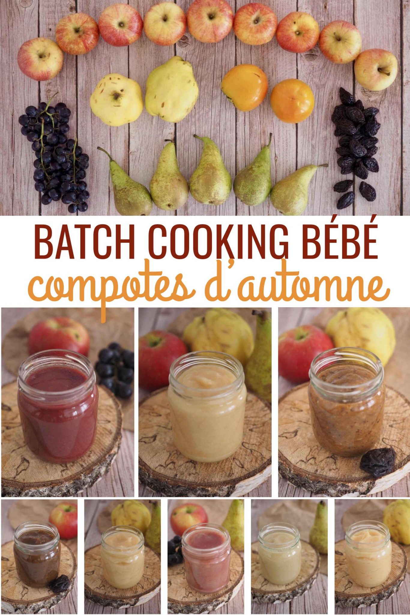 Batch Cooking - Compotes d'automne
