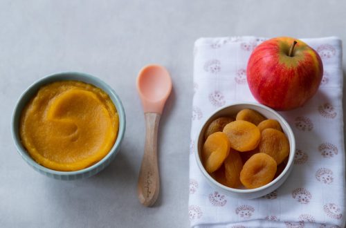 Compote abricots secs et pommes