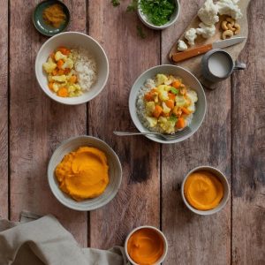 curry de chou-fleur carotte et patate douce