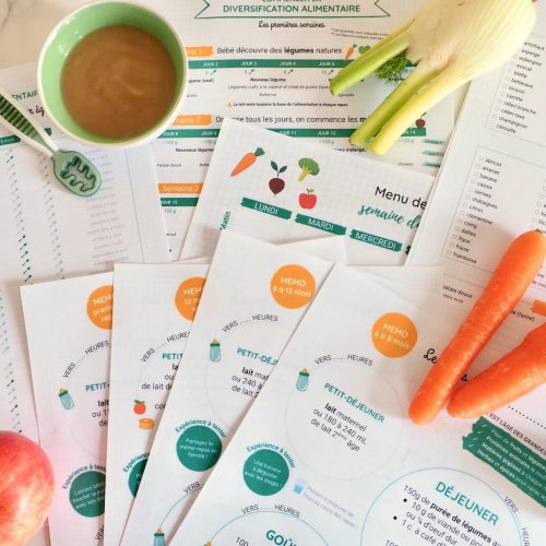 fiches memo diversification alimentaire
