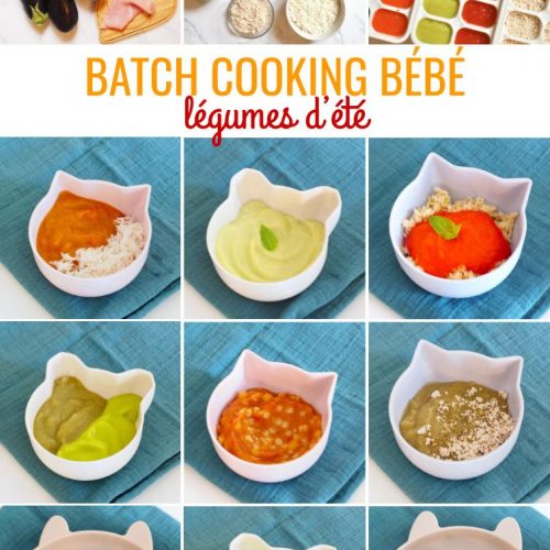 Batch Cooking Pour Bebe Legumes D Ete Cuisinez Pour Bebe