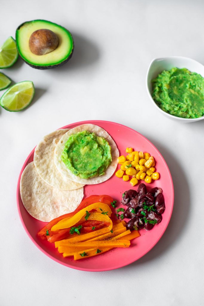 Assiette façon fajitas décomposée