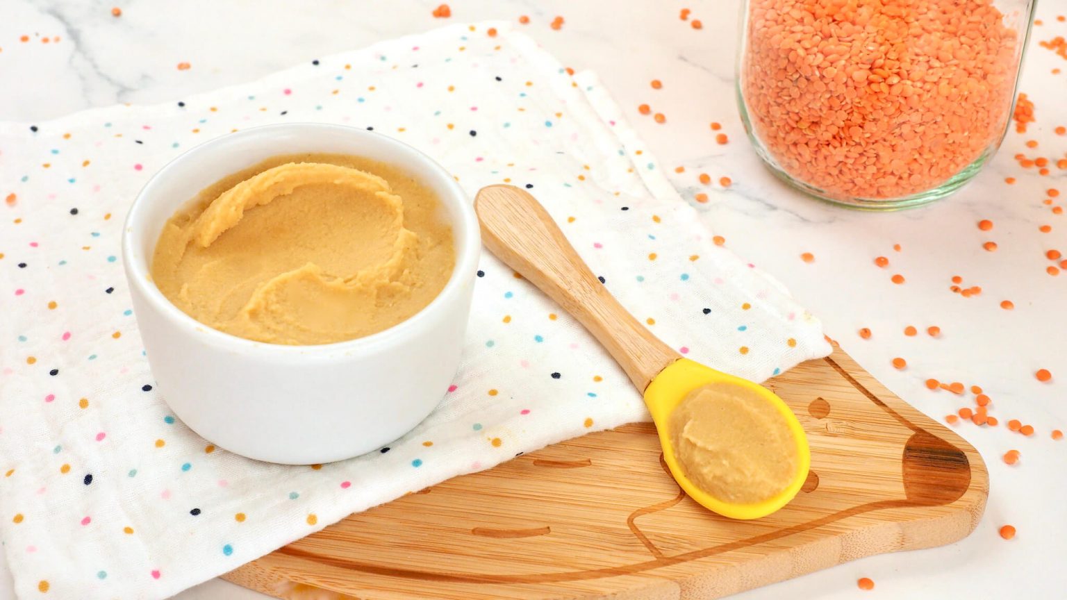 Ma première cuillère de lentilles corail - Cuisinez pour bébé