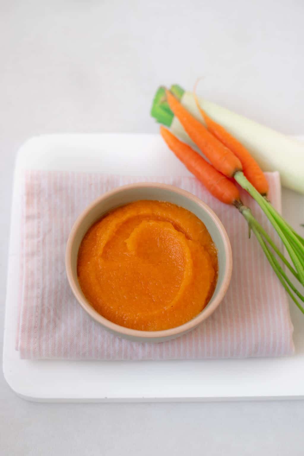 Purée de poireau et carotte