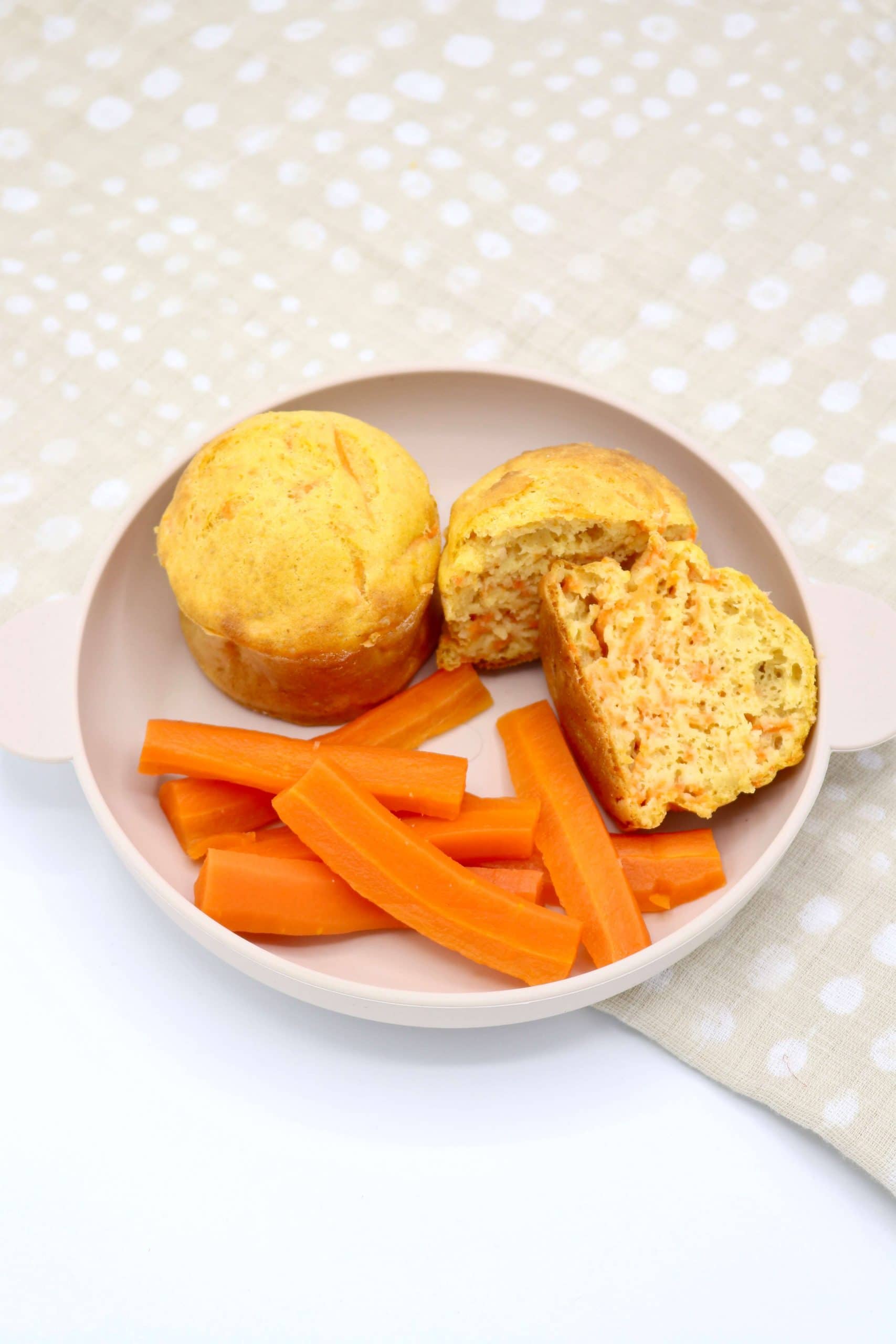 Muffins et bâtonnets de carotte