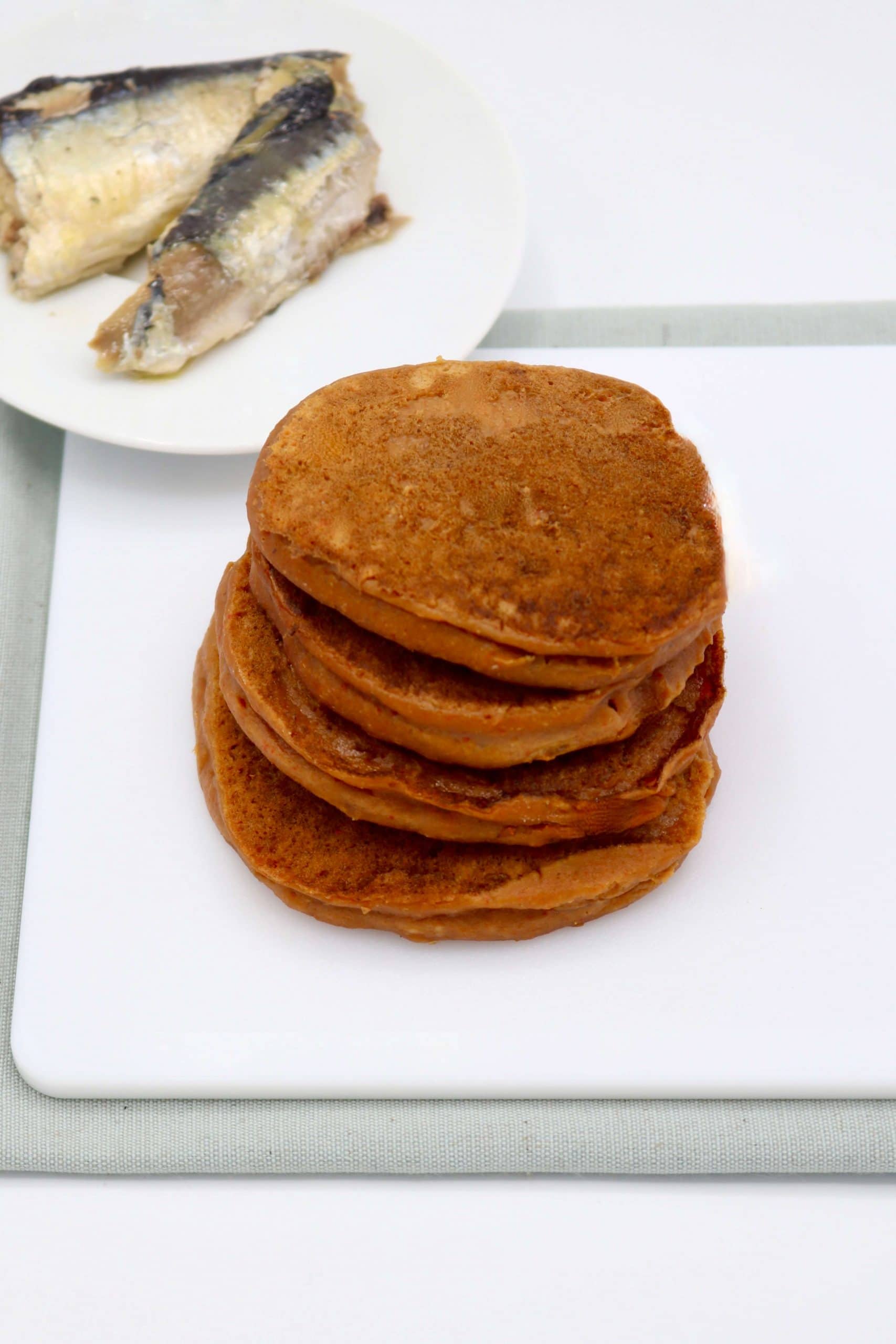 Pancakes à la ratatouille et sardine