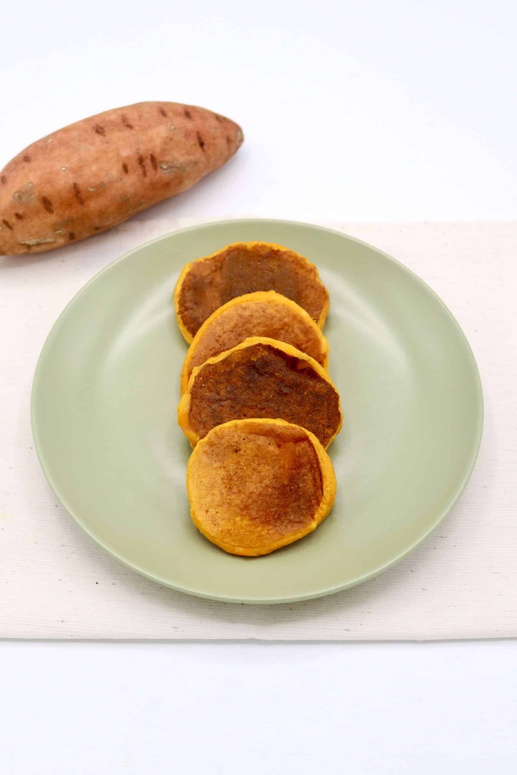 Pancakes de patate douce et carottes