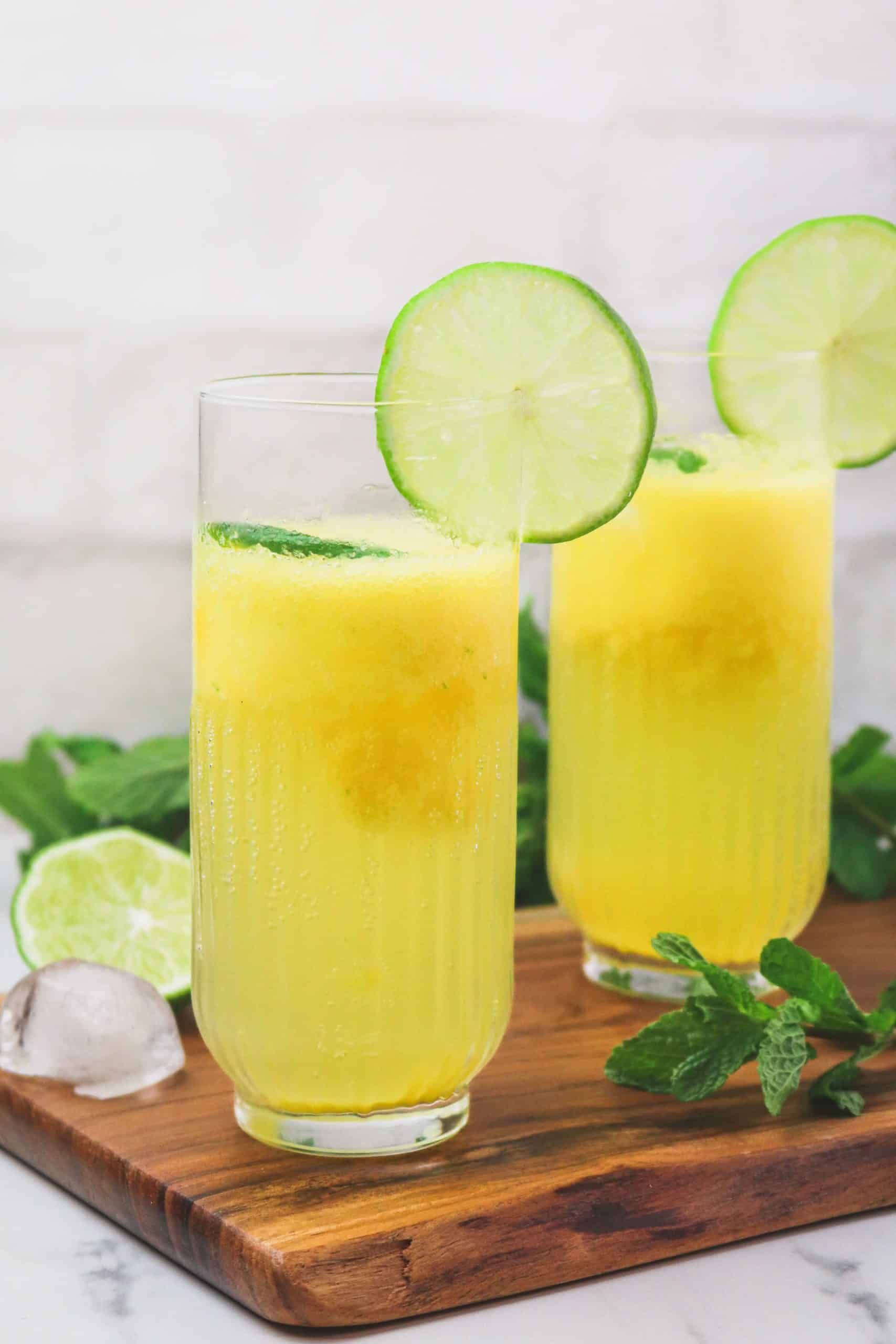 Mocktail mangue gingembre citron vert