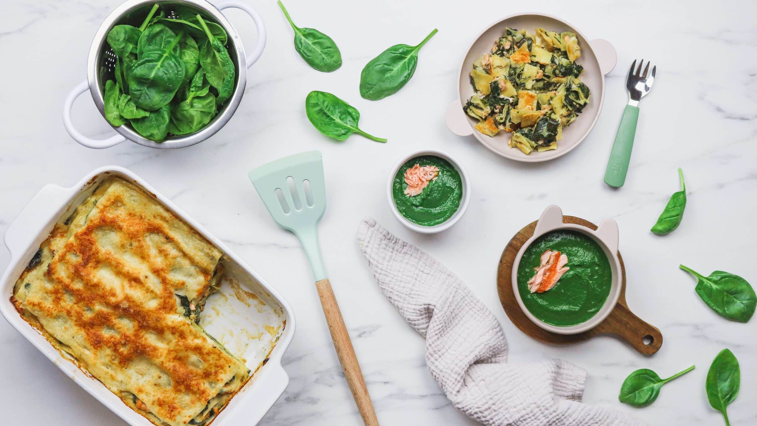 Lasagnes saumon épinards - Cuisinez pour bébé
