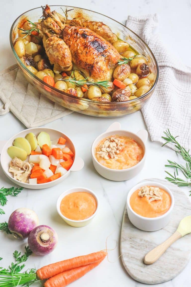 Poulet rôti et ses petits légumes V