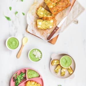 Cake courgettes feta V
