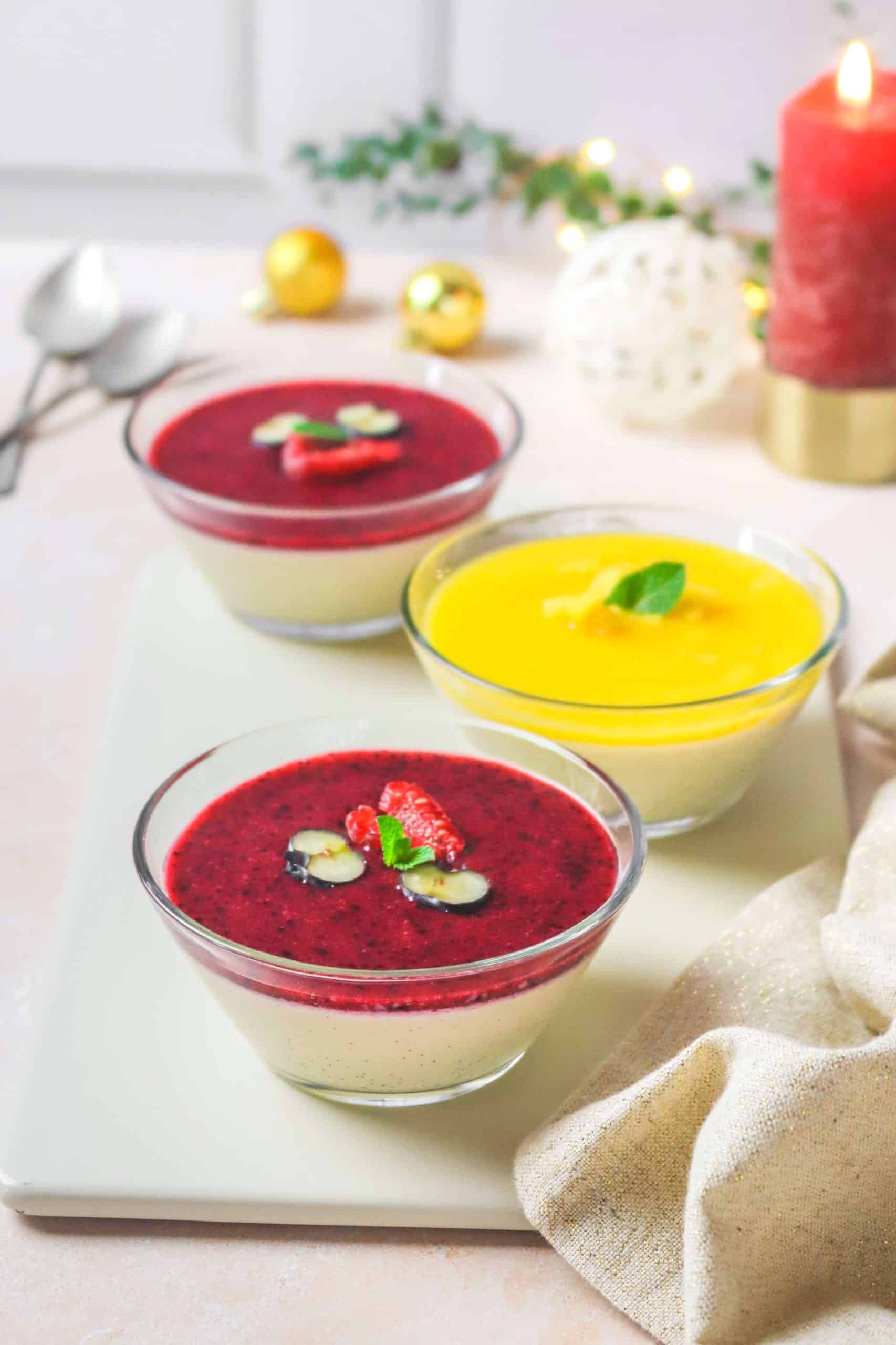 Panna cotta aux fruits