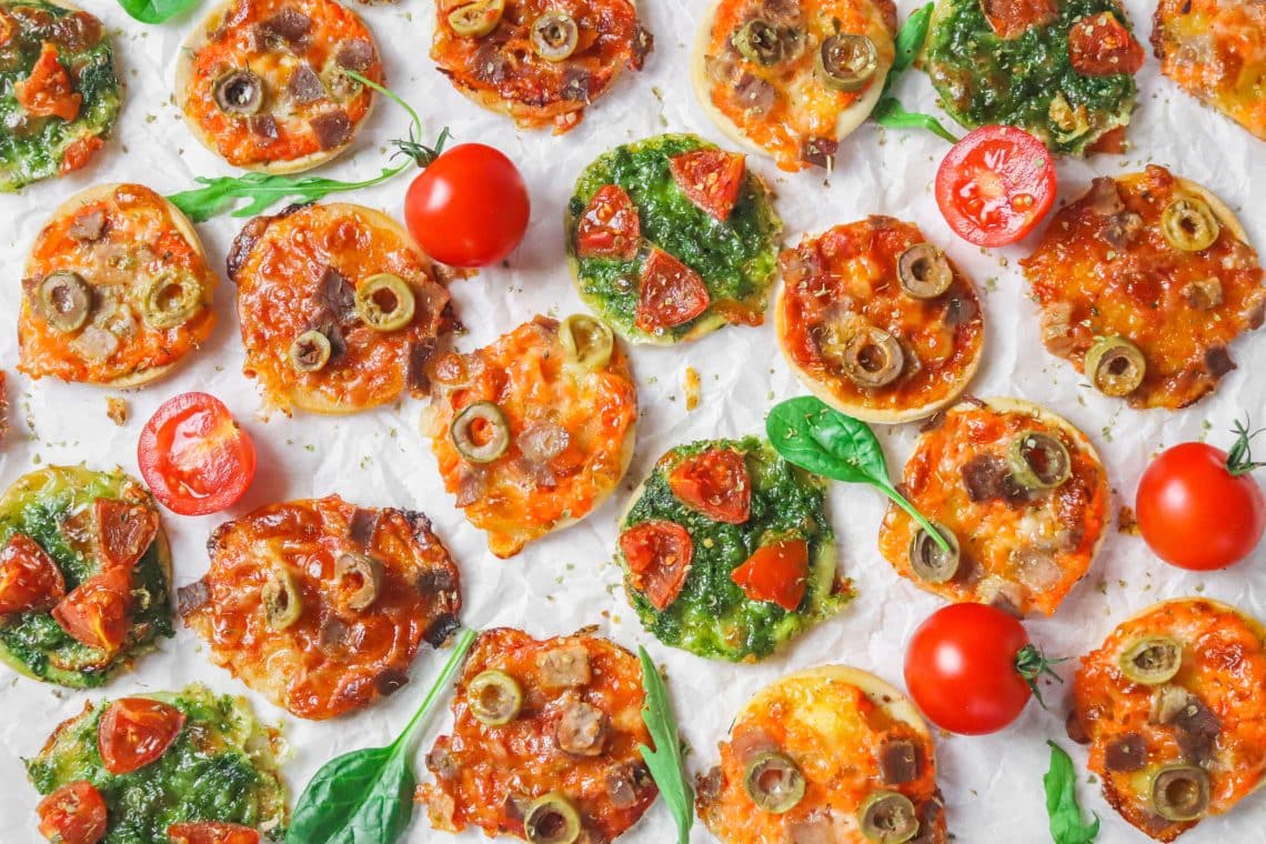 mini pizza aux légumes H