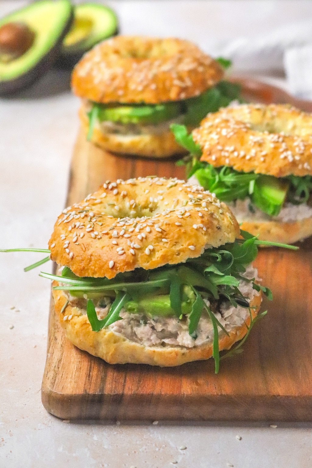 Bagels thon avocat