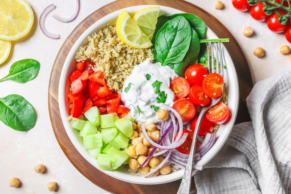 Bowl méditérannéen au quinoa H