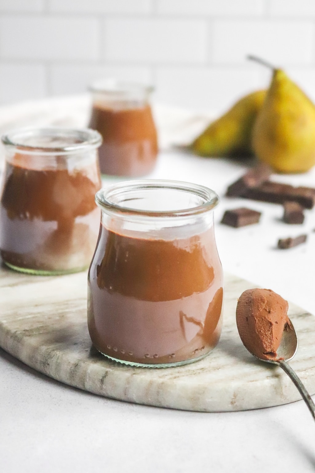 Crème dessert choco-poire