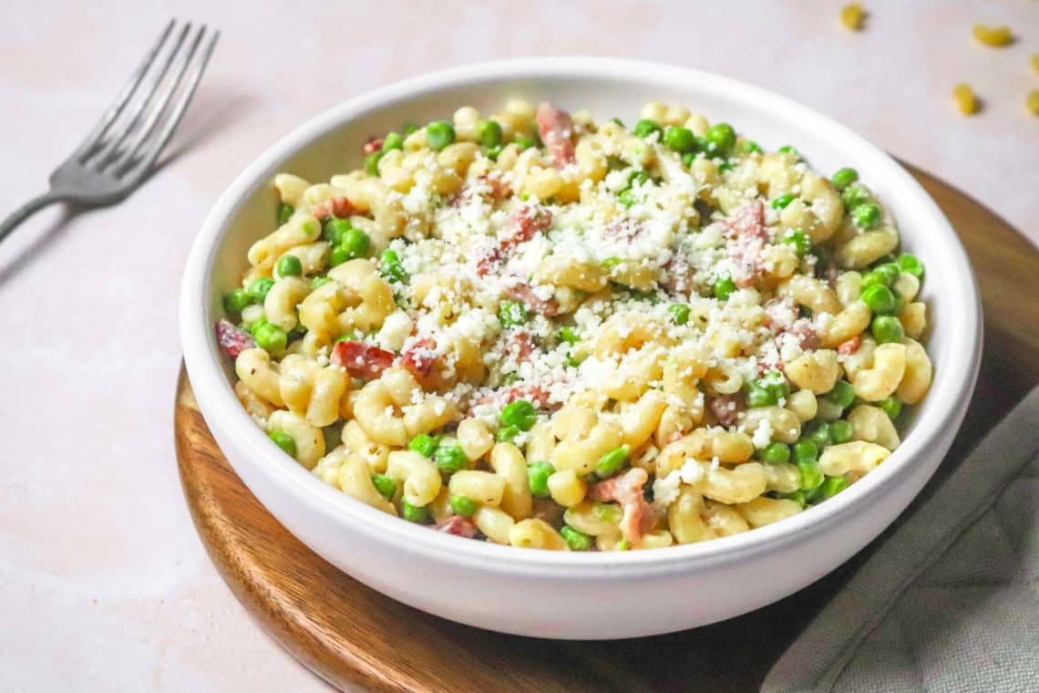 One pot pasta coquilettes et petits pois H