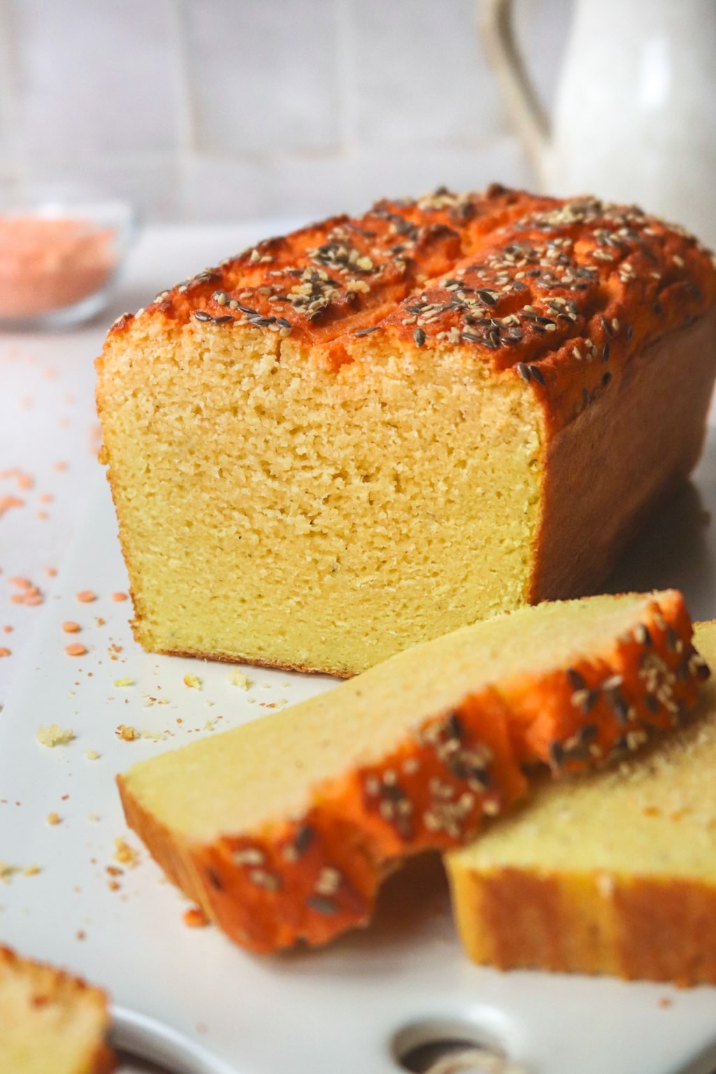 Pain de lentilles corail