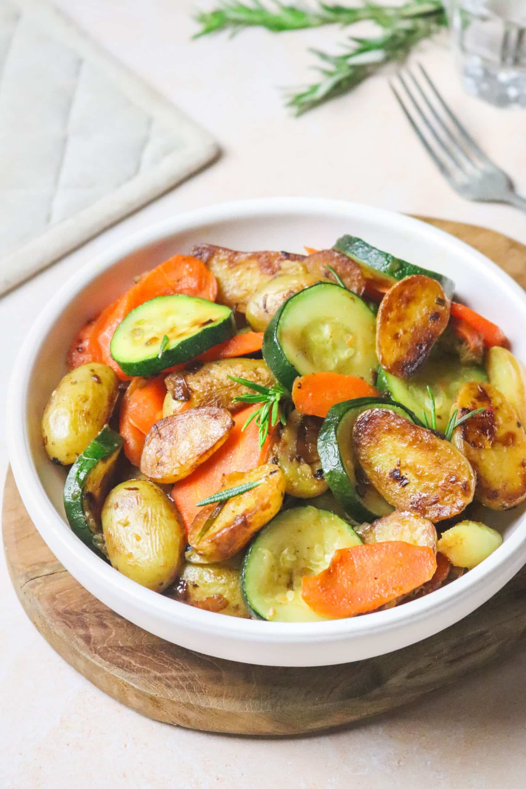 Poêlée de légumes et pommes de terre
