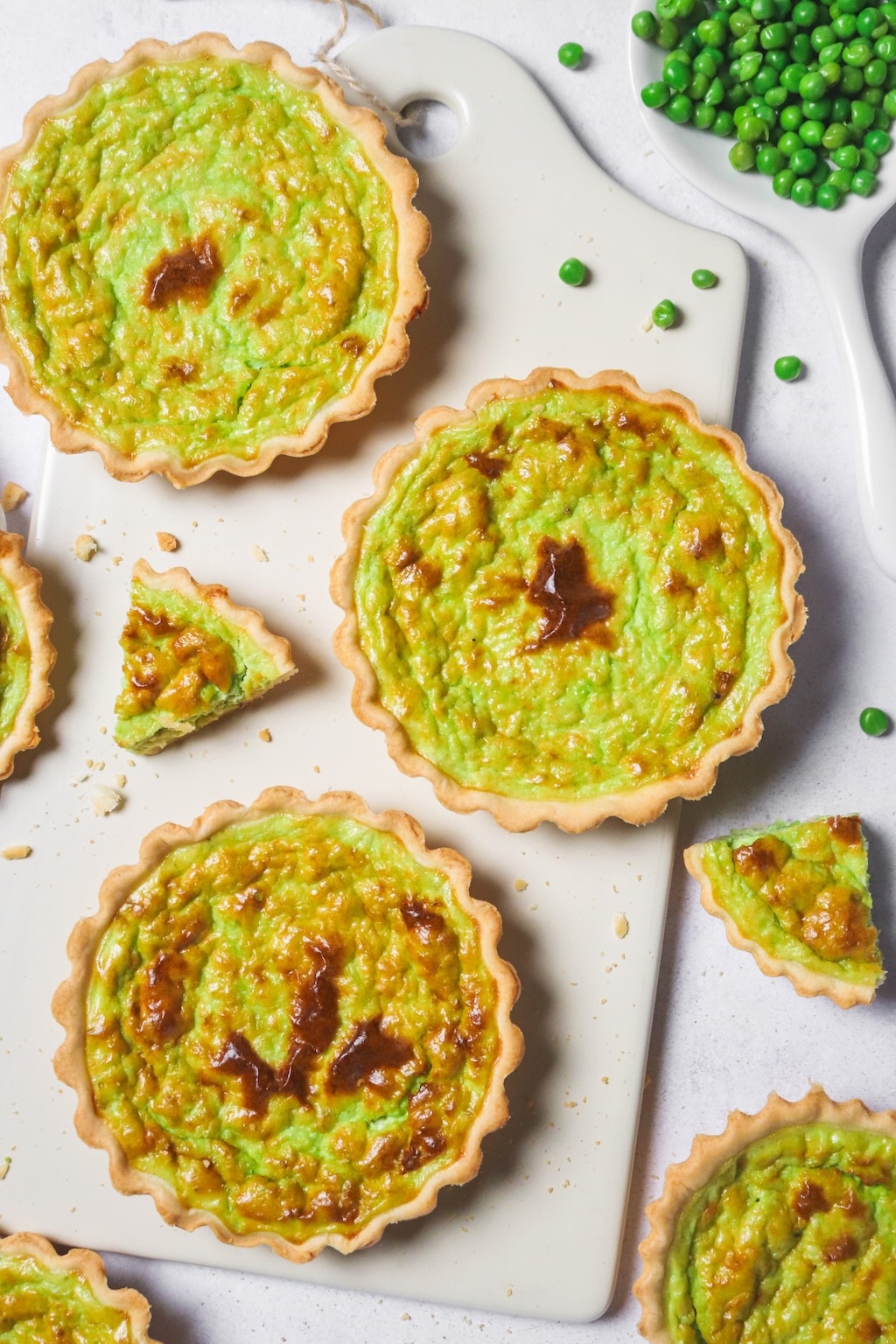 Quiche aux petits pois