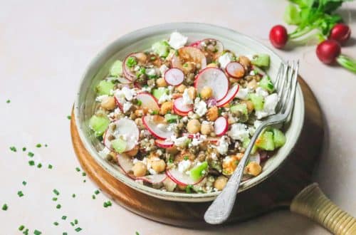 Salade printanière aux lentilles et radis H