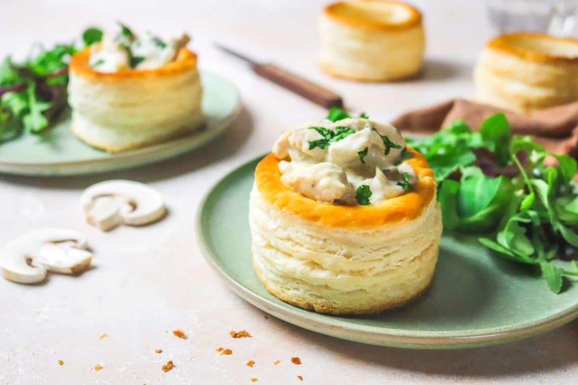 Vols au vent poulet champignons H