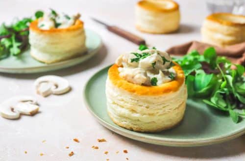 Vols au vent poulet champignons H
