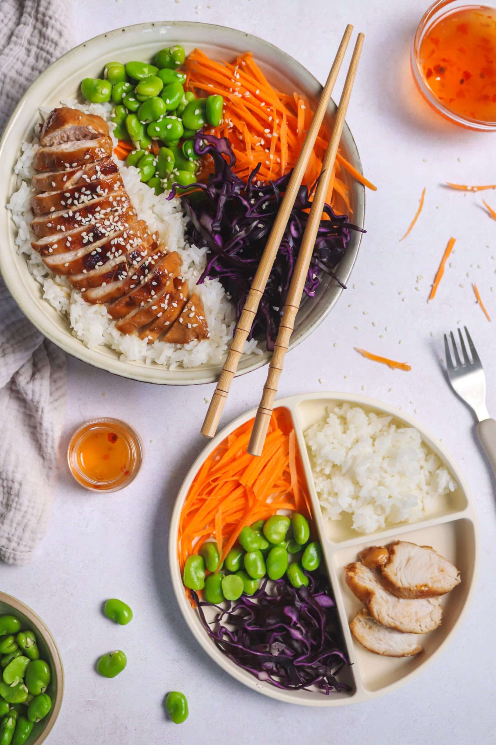 Bowl poulet teriyaki