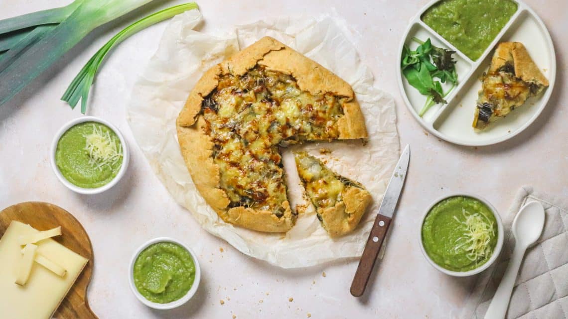 Tarte rustique poireaux comté H