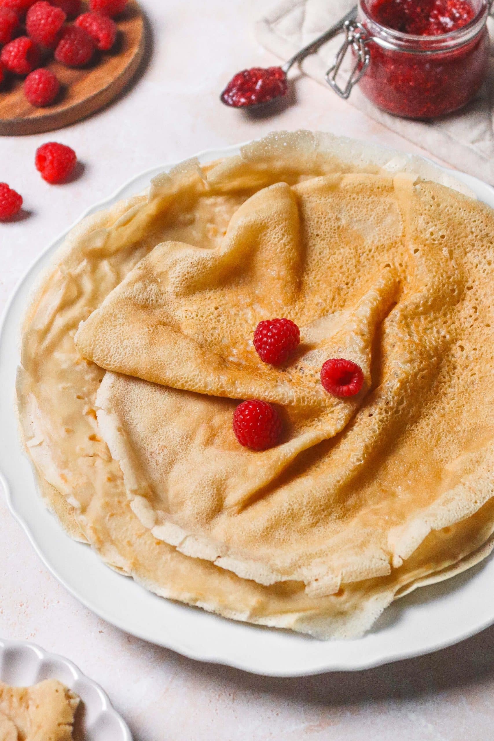 Crêpes végétales sans oeuf et sans lait
