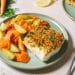 Crumble de poisson et ses petites carottes et pommes de terre rôties H