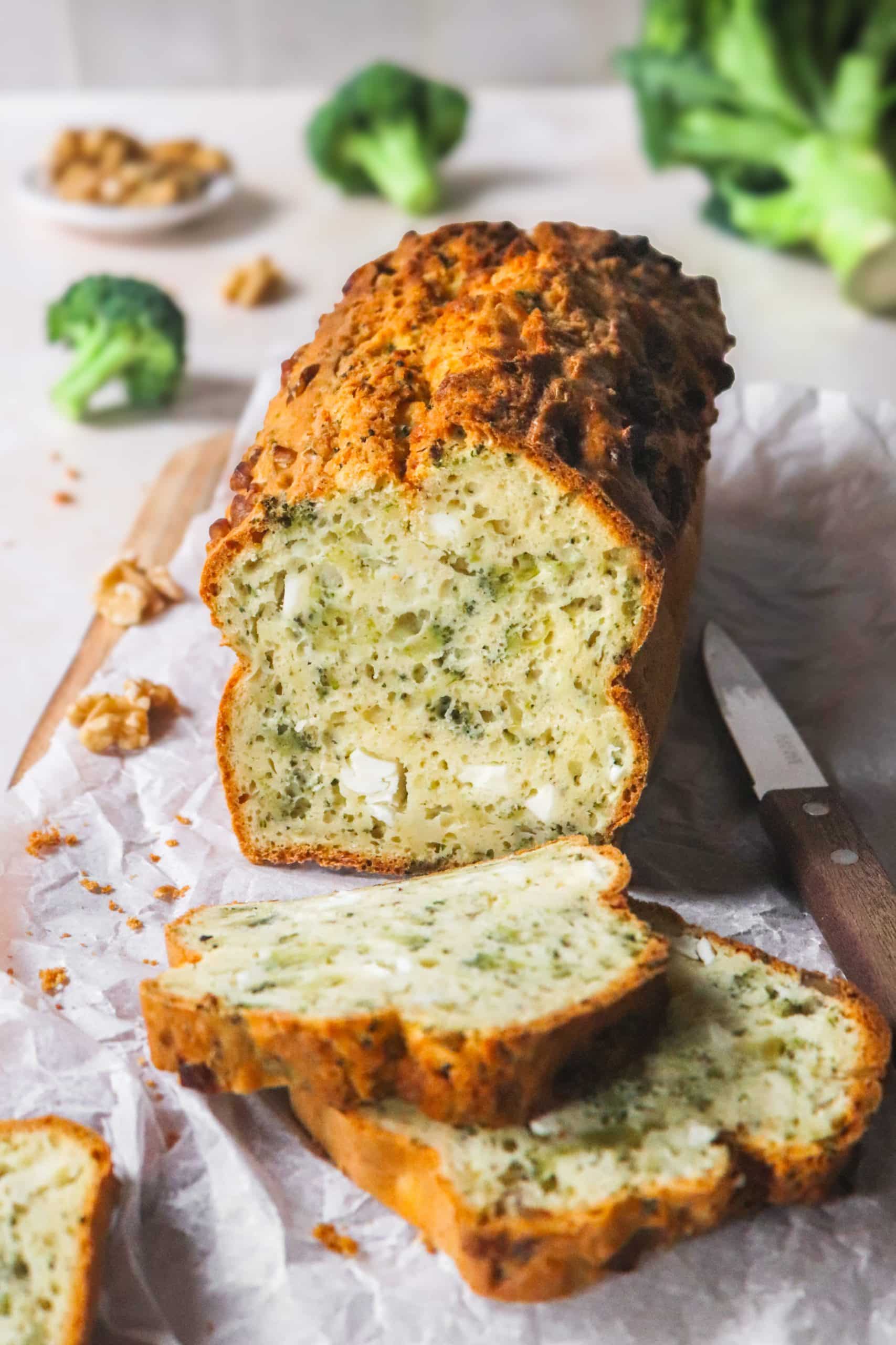 Cake salé brocoli feta