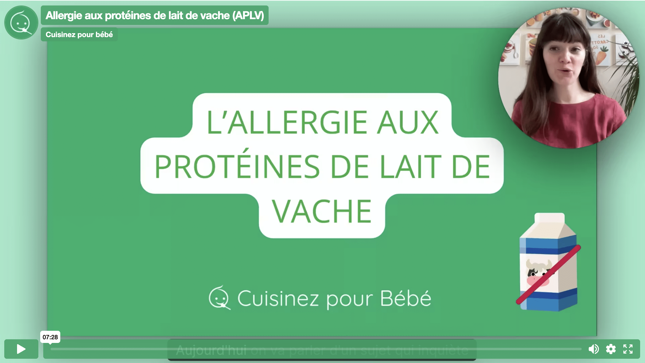 masterclass : l'allergie aux protéines de lait de vache