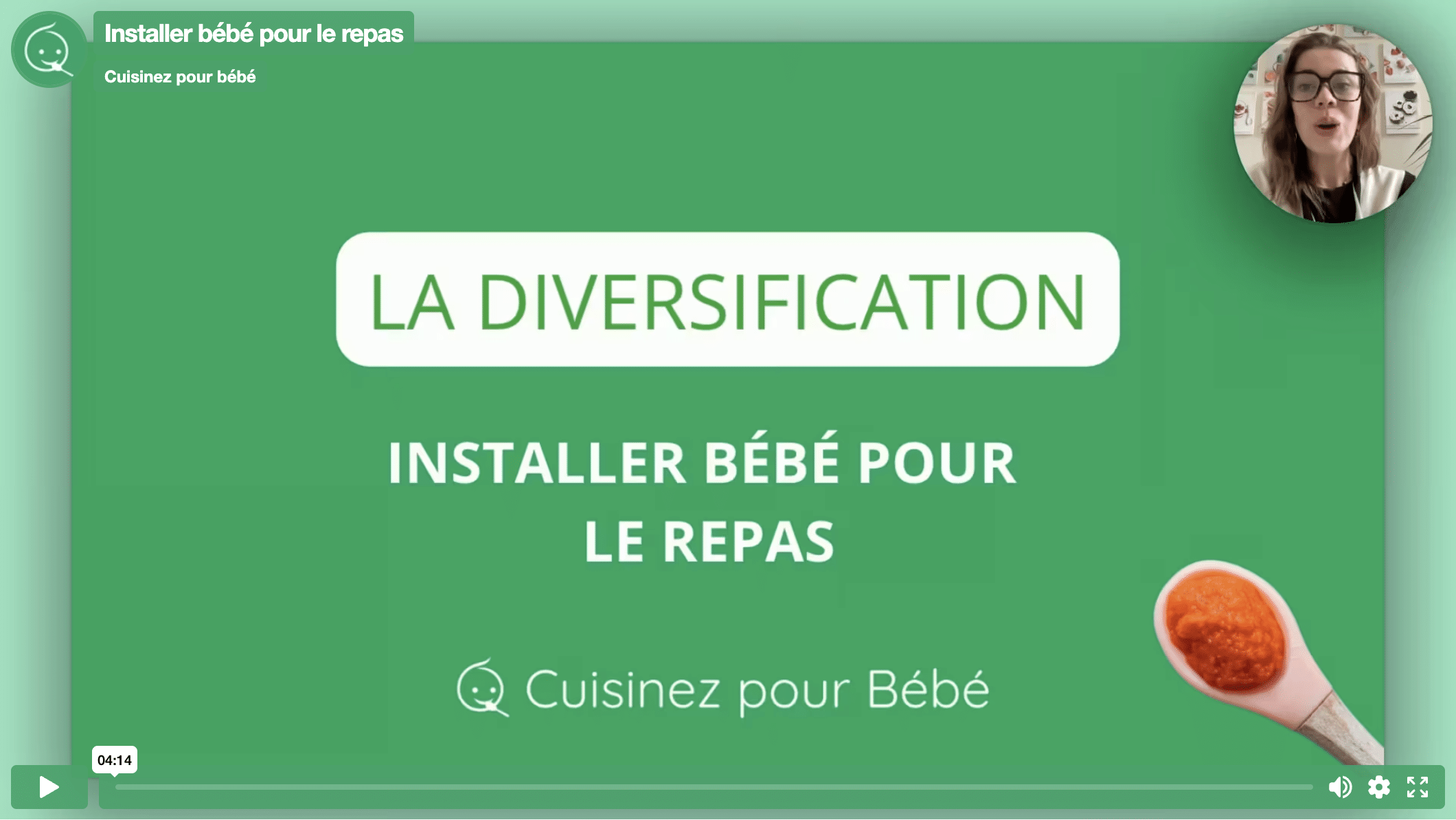 installer bebe pour le repas