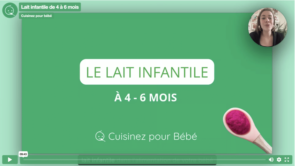 Le lait infantile entre 4 et 6 mois Cuisinez pour bébé — free download