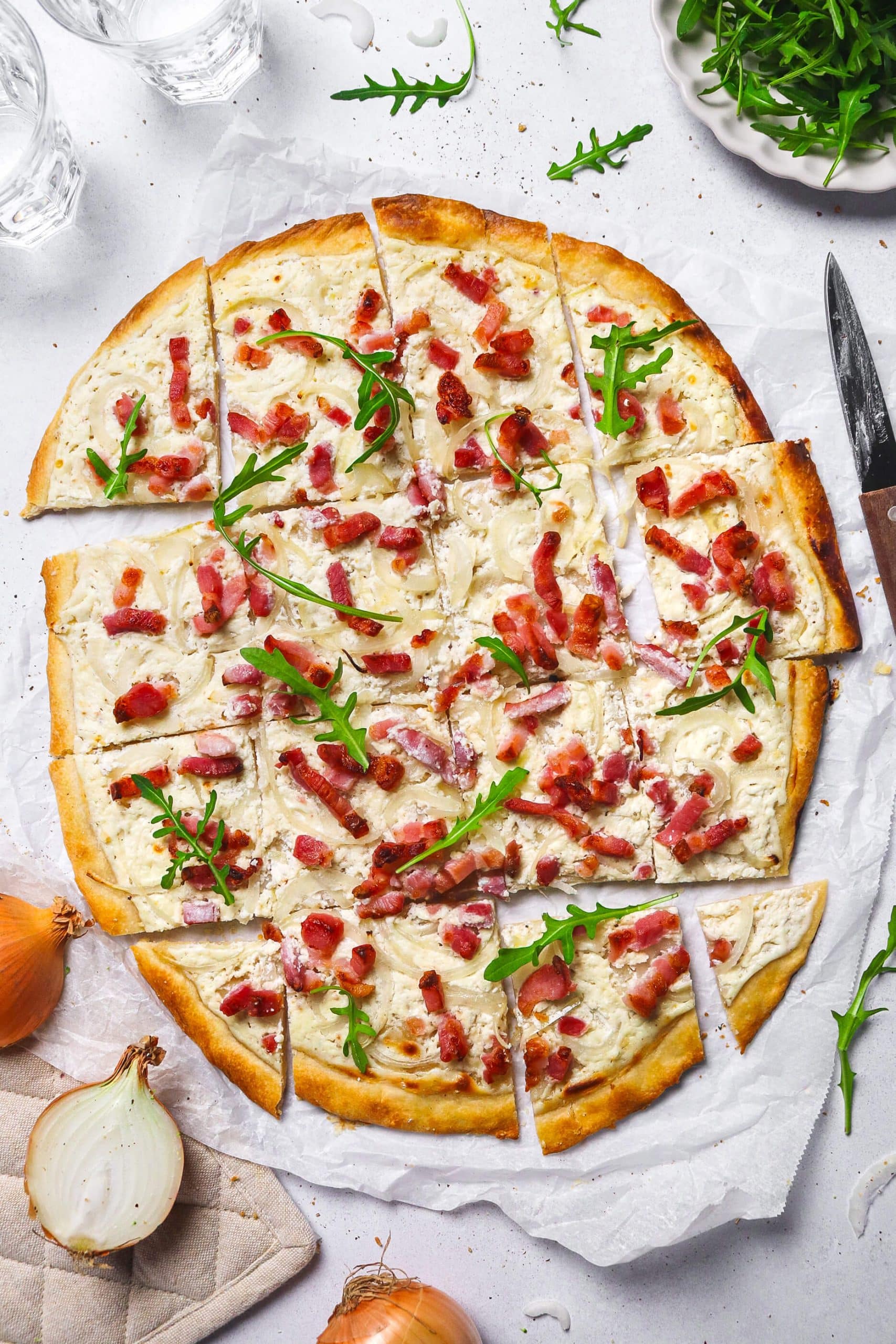 Flammekueche express (tarte flambée)